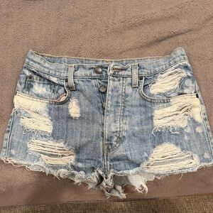Carmar Light Blue Distressed Jean Shorts